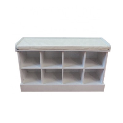 White shoe cabinet modern furniture shoe rack storage with sofa sitting